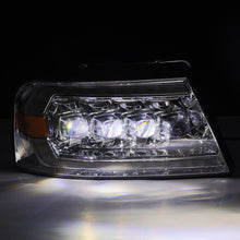 Load image into Gallery viewer, AlphaRex 04-08 Ford F150 / 06-08 Lincoln Mark LT NOVA LED Proj Headlights Chrome w/Activ Light/Seq - 880129