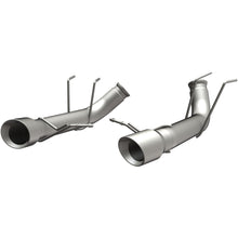 Load image into Gallery viewer, MagnaFlow 13 Ford Mustang Dual Split Rear Exit Stainless Axle-Back Cat Back Exhaust (Competition) - 15152