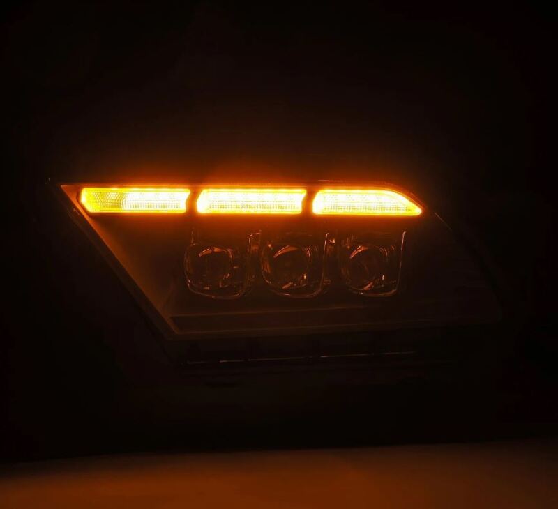 AlphaRex 10-12 Ford Mustang NOVA-Series LED Projector Headlights Blk w/Activ Light & Seq.Sig /SB DRL - 880489