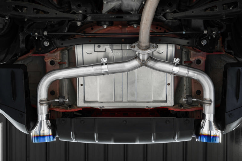 MBRP 2022 Subaru BRZ 2.4L/Toyota GR86 2.4L 2.5in Dual Split Rear Exit w/5in OD CF Tips - T304 - S48053CF