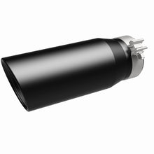Load image into Gallery viewer, MagnaFlow Tip Stainless Black Coated Single Double Round Single Outlet 5in Dia 4in Inlet 13in L - 35240