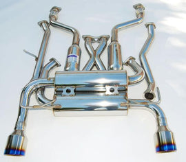 Invidia 07+ Infiniti G37 Coupe Gemini Single Layer Titanium Tip Cat-back Exhaust - HS07IG7GIT