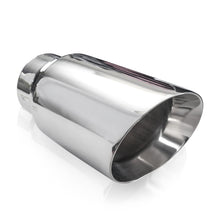 Load image into Gallery viewer, Stainless Works Conical Double Wall Slash Cut Exhaust Tip - 4in Body 3in Inlet - 799300