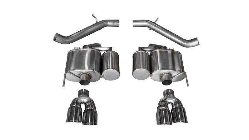 Corsa 2016-2019 Cadillac ATS-V 3.6T 4in Black Sport Axle-Back Exhaust - 14478BLK