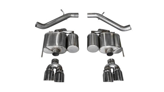Corsa 2016-2019 Cadillac ATS-V 3.6T 4in Black Sport Axle-Back Exhaust - 14478BLK