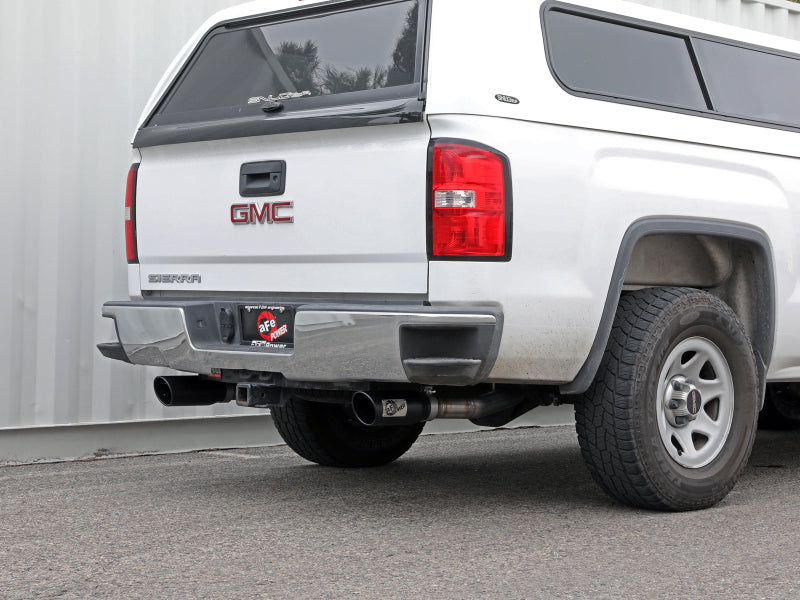 aFe Apollo GT Series Cat-Back Exhaust GM Trucks 09-18 V6-4.3L/V8-4.8/5.3L-Dual Rear Exit Black Tips - 49-44135-B