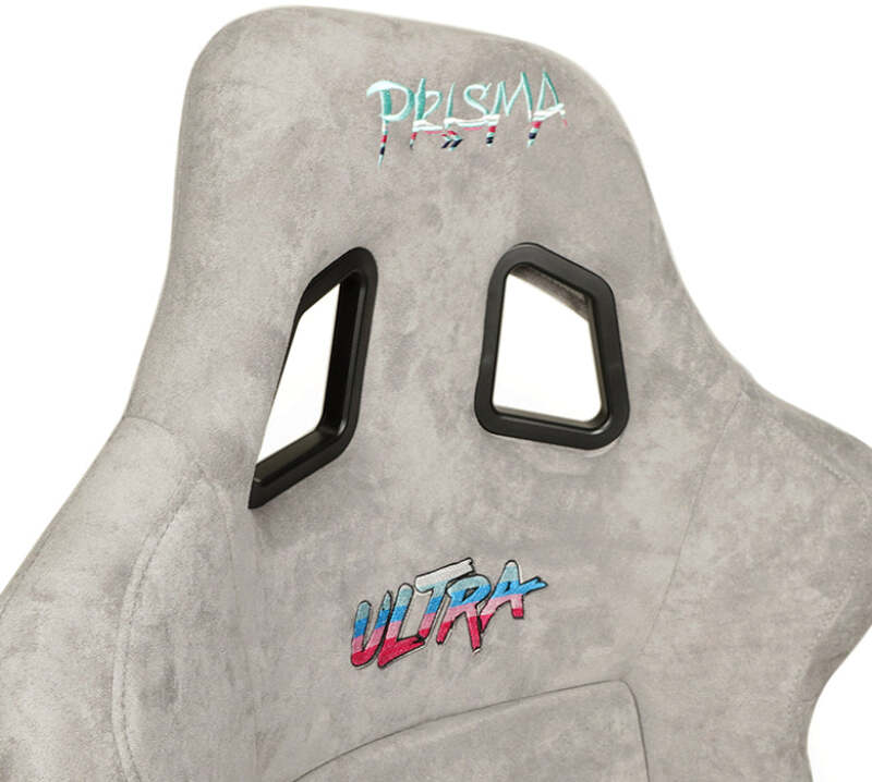 NRG FRP Bucket Seat ULTRA Edition - Large (Grey Alcantara/Pearlized Back) - FRP-302GY-ULTRA