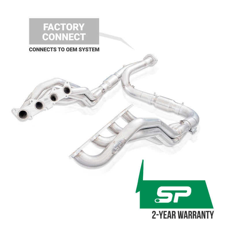 Stainless Works 21-25 Ford F150 5.0L Headers 1-7/8in Primaries High-Flow Cats Factory Conn. - SFT21HCATY