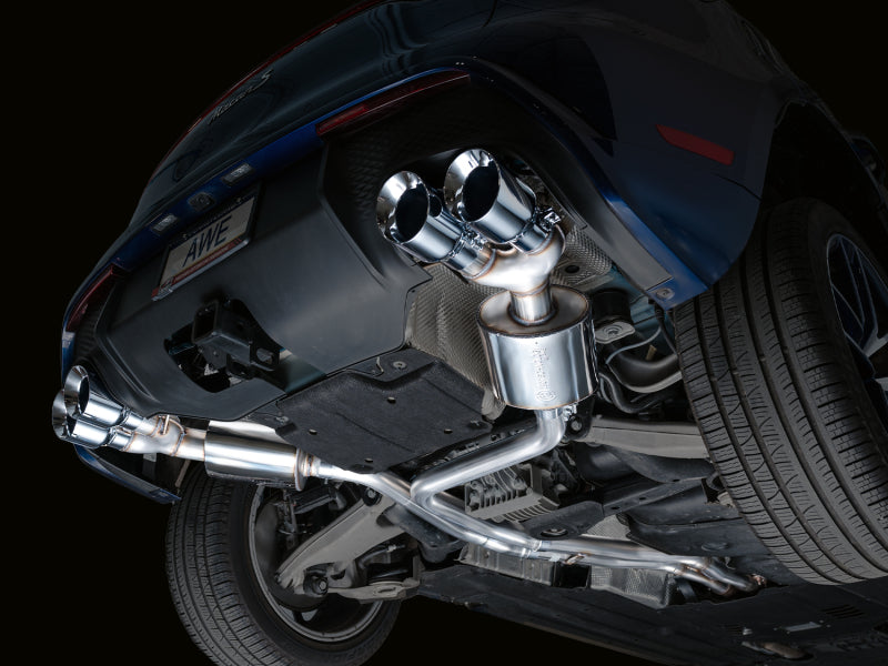 AWE Tuning 2022+ Porsche Macan 2.9TT Touring Edition Cat-Back Exhaust w/ Chrome Silver Tips - 3015-42952