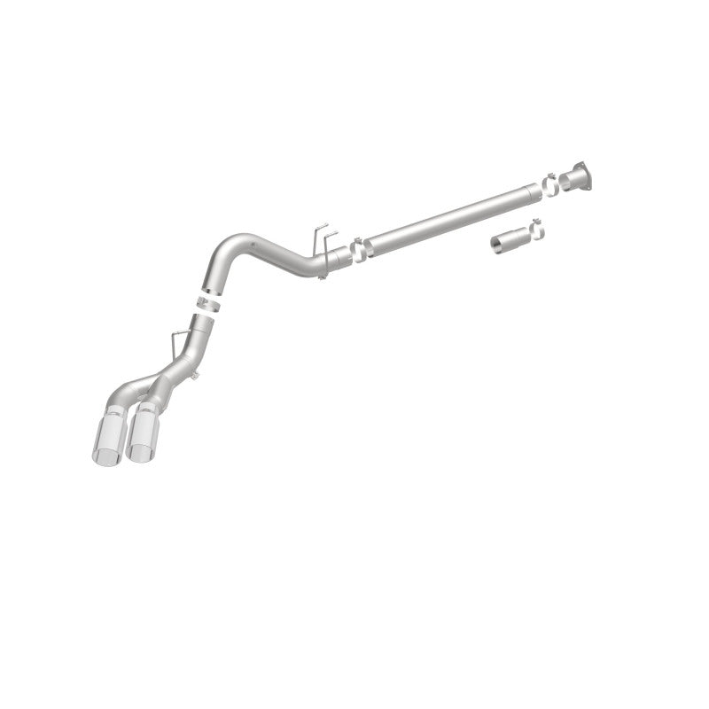 MagnaFlow 08-17 Ford F-250/F-350/F-450 4.6L/6.7 DPF-Back SS 4in Dual Single Passenger Side Rear Exit - 17873