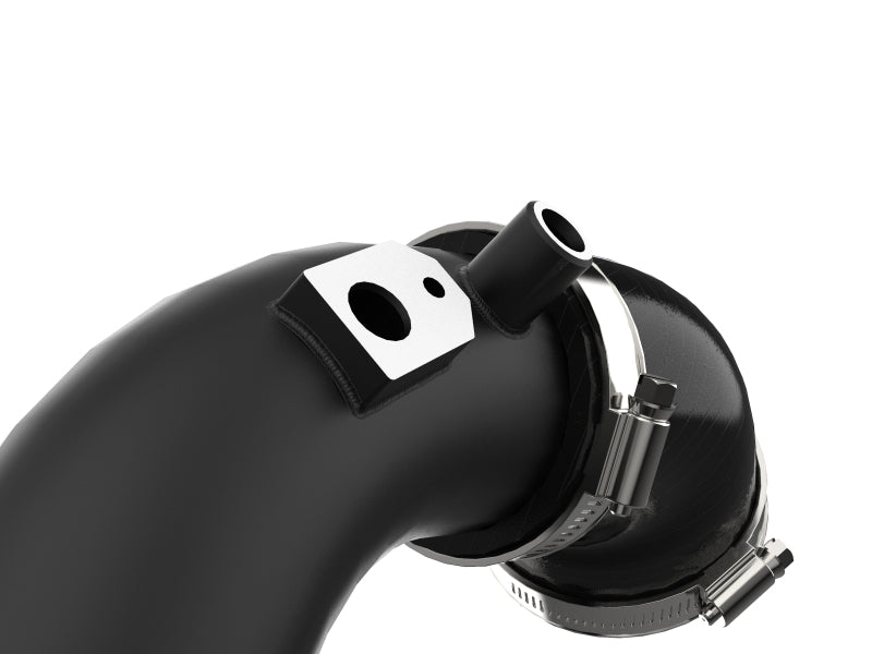 aFe BladeRunner 2 1/2in Intercooler Hot Side Charge Pipe 18-21 Jeep Wrangler JL L4-2.0L (t) - Black - 46-20468-B