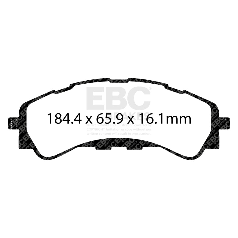 EBC 2019+ Ford Ranger 2WD 2.3T Greenstuff Front Brake Pads - DP63107