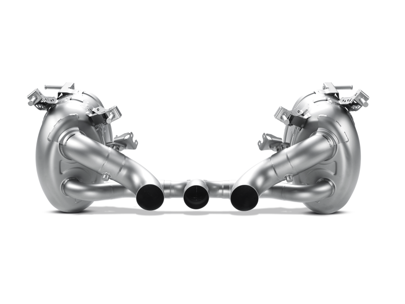 Akrapovic 10-15 Ferrari 458 Italia/458 Spyder Slip-On Line (Titanium) w/ Carbon Tips - MTP-FE458H
