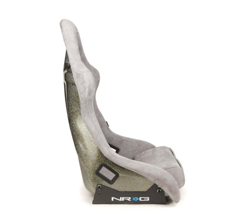 NRG FRP Bucket Seat ULTRA Edition - Large (Grey Alcantara/Pearlized Back) - FRP-302GY-ULTRA