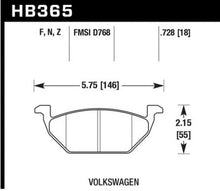 Load image into Gallery viewer, Hawk HPS 5.0 Street Brake Pads - Front - HB365B.728