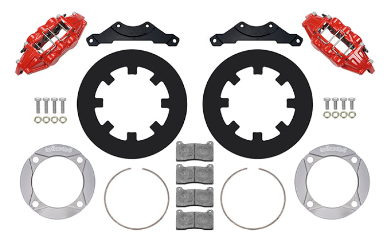 Wilwood 2014+ Polaris RZR XP 1000 Rear Kit 11.25in - Red - 140-16633-R