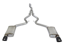 Load image into Gallery viewer, aFe MACHForce XP Exhausts Cat-Back SS-304 EXH w/ Black Tips 15-16 Ford Mustang EcoBoost 2.3L (t) - 49-33084-B