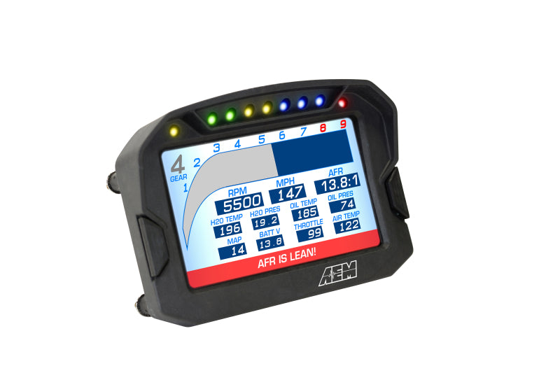 AEM CD-5G Carbon Digital Dash Display w/ Interal 10Hz GPS & Antenna - 30-5602