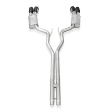 Load image into Gallery viewer, Stainless Works 2020 Ford GT500 Legend Catback H-Pipe Exhaust Factory Connect - Black Tips - GT500CBHFCLB