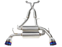 Load image into Gallery viewer, aFe Takeda 2-1/2in 304SS Cat-Back Exhaust Infiniti G37 08-13/Q60 14-15 V6-3.7 w/ Blue Flame Tips - 49-36103-L