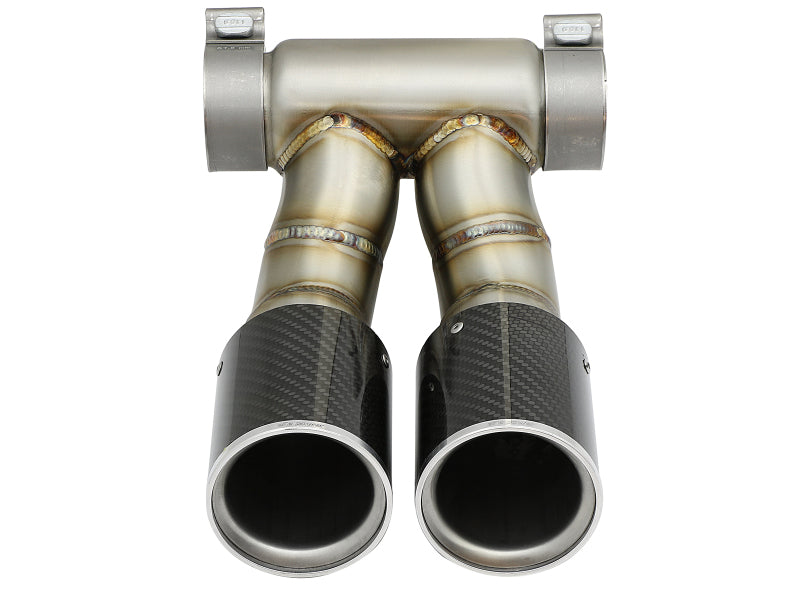 aFe Power 13-14 Porsche Cayman S / Boxster S Carbon Fiber Exhaust Tip Upgrade - 49C36413-C