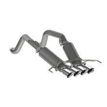 Load image into Gallery viewer, MBRP 14-19 Chevy Corvette V8 6.2L 3in T304 Dual Axle Back w/ 4in Quad Dual Wall Tips - S7030304