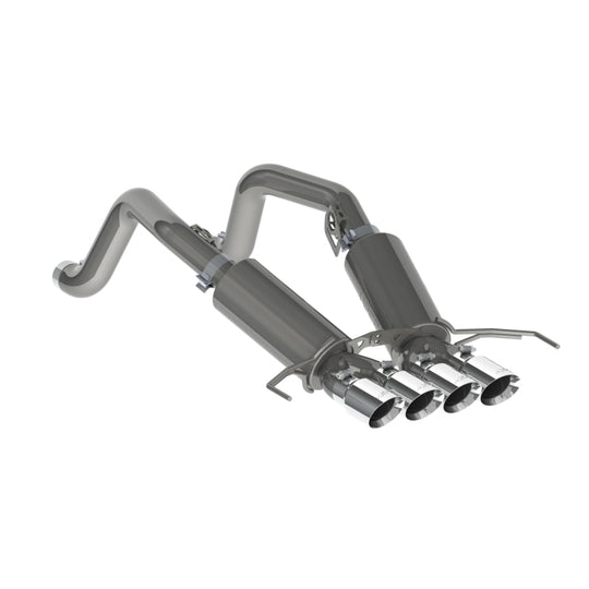 MBRP 14-19 Chevy Corvette V8 6.2L 3in T304 Dual Axle Back w/ 4in Quad Dual Wall Tips - S7030304