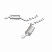 Load image into Gallery viewer, MagnaFlow Axle-Back Stainless Dual Split 4in Polished Tips 10-15 Chevrolet Camaro Convert. 3.6L V6 - 15354