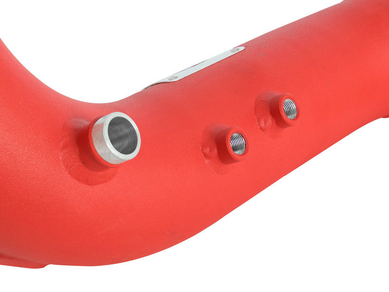 aFe BladeRunner 2.5-2.75in Red Intercooler Tube Cold Side w/ Couplings & Clamps Kit 13-16 BMW F30 - 46-20229-R