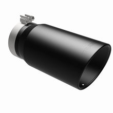 Load image into Gallery viewer, MagnaFlow Tip Stainless Black Coated Single Wall Round Single Outlet 6in Dia 5in Inlet 13in L - 35239