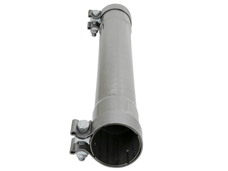 aFe MACH Force-Xp Resonator Delete Pipe 3 IN Inlet/Outlet x 3 IN Dia. x 19 IN Overall L w/ Clamps - 49M10010