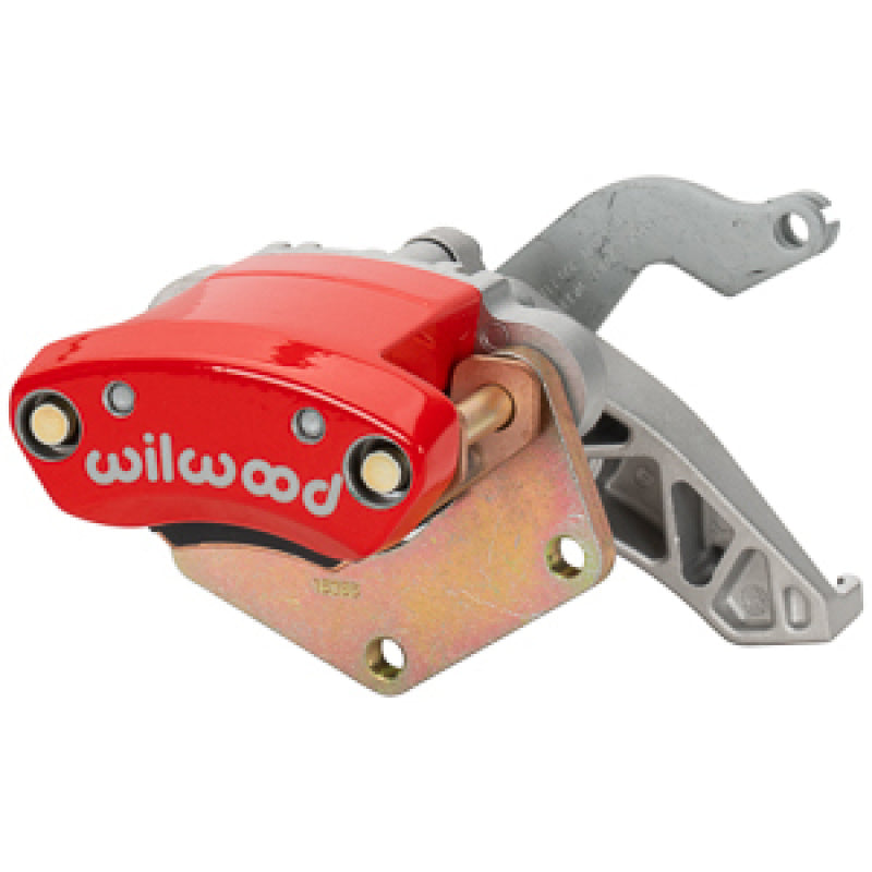 Wilwood RH MC4 Mechanical Parking Brake Caliper - 2.00in Bracket - 1.10in Disc - Red - 120-17143-RD