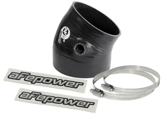 aFe Magnum FORCE Intake Coupling Kit (4-3/8 IN ID to 3-3/4 IN ID x 30 Deg.) Elbow Coupler - Black - 59-00115