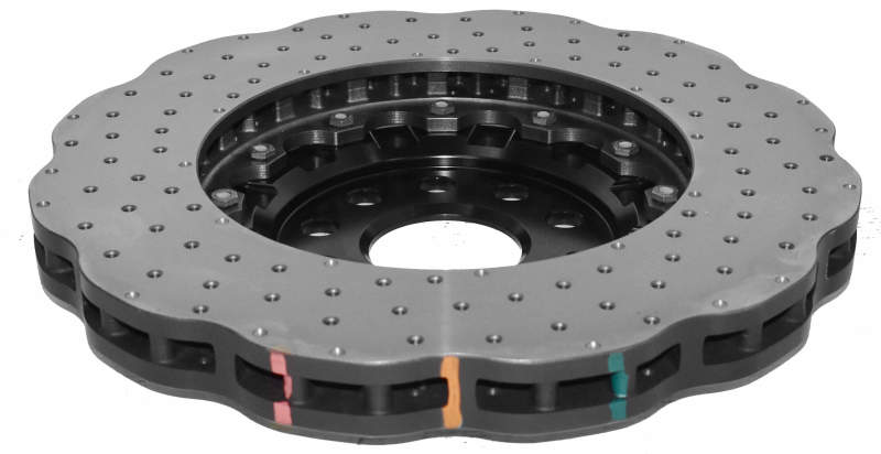 DBA 15-21 Audi S3 Front 5000 Series Drilled Rotor w/Black Hat - DBA52830WBLKXD
