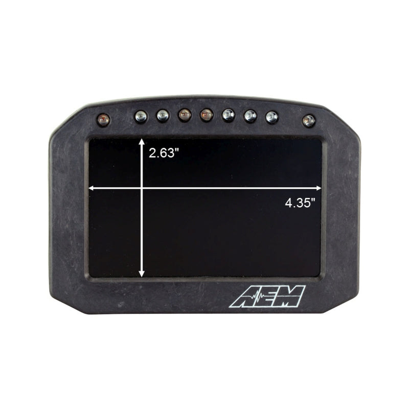 AEM CD-5G Carbon Flush Digital Dash Display w/ Internal 20Hz GPS & Antenna - 30-5602F