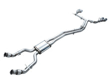 Load image into Gallery viewer, AWE Tuning 19-23 Audi C8 S6/S7 2.9T V6 AWD Track Edition Exhaust - Chrome Silver Tips - 3020-42101