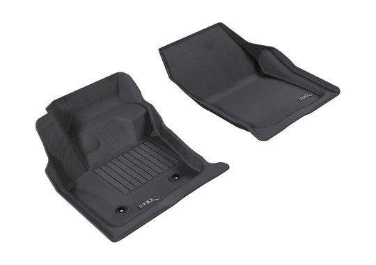 3D MAXpider 2013-2016 Ford/Lincoln Fusion/MKZ Kagu 1st Row Floormat - Black - L1FR06011509