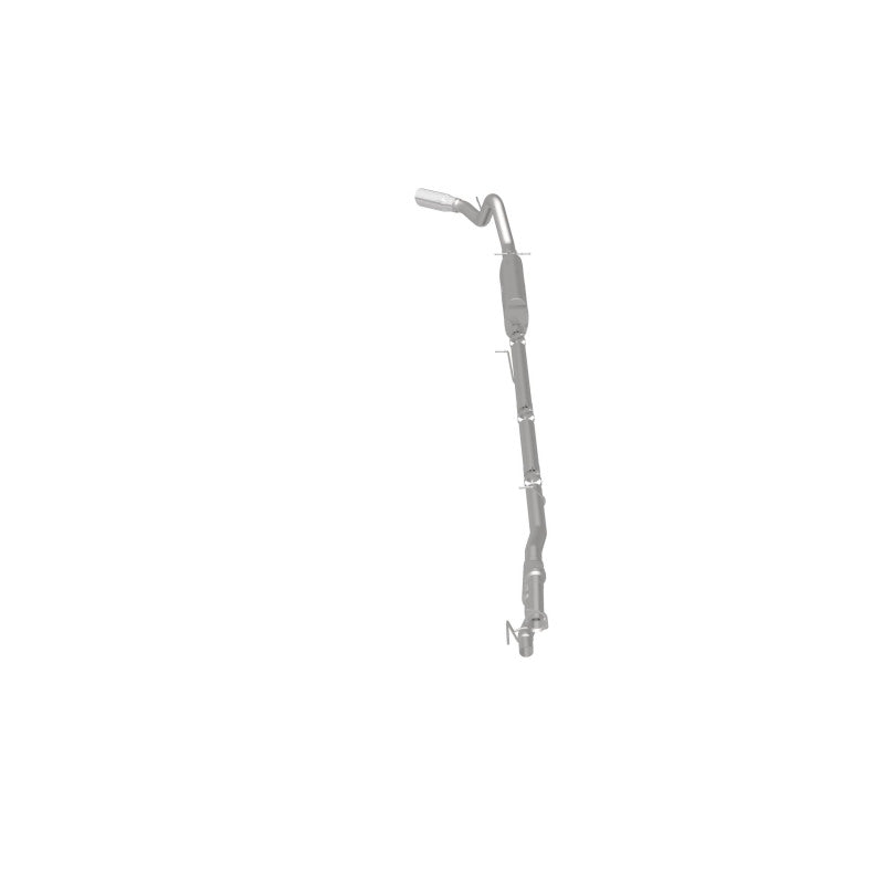 MagnaFlow Sys C/B 11-15 Ford Super Duty F250 6.2L EC CC, SS 3.5in Single Rear Pass Side Ext 5in Tip - 19174