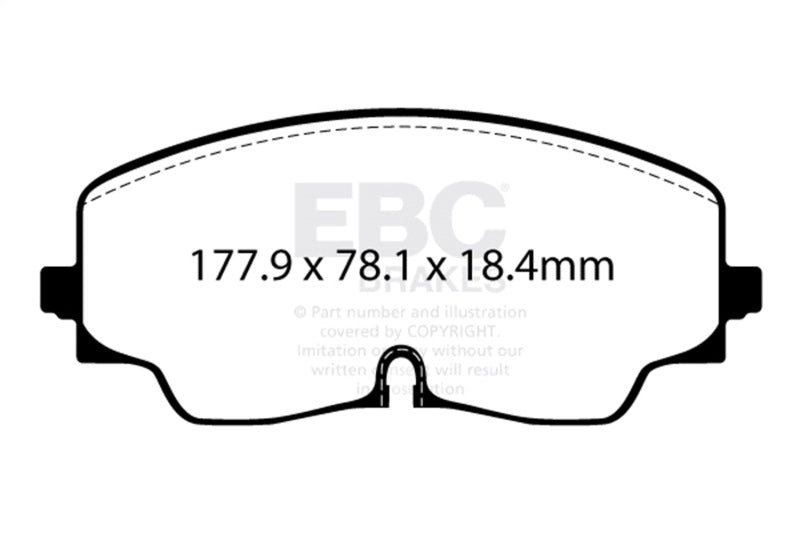 EBC 2022+ Audi S3 2.0T Redstuff Front Brake Pads - DP32448C