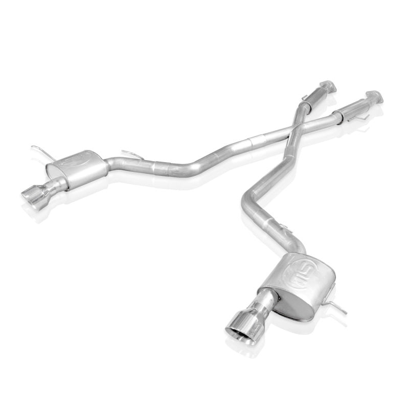 Stainless Works 2012-17 Jeep Grand Cherokee 6.4L Catback S-Tube Mufflers X-Pipe - JEEP64CB-S
