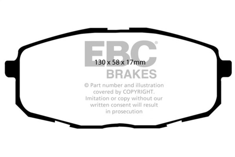 EBC 09-12 Hyundai Elantra 2.0 Touring Redstuff Front Brake Pads - DP31562C