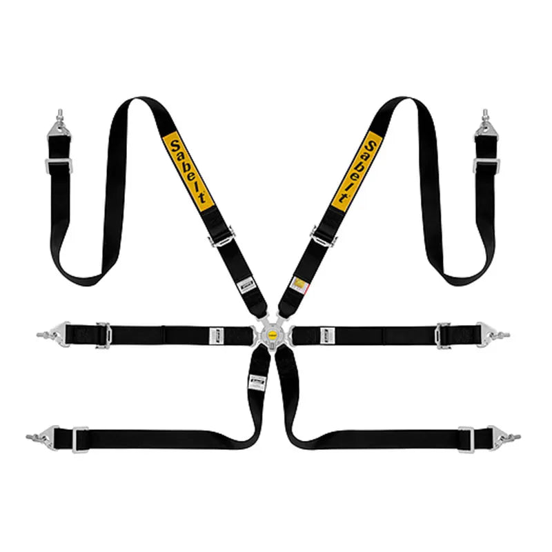 Sabelt Steel Saloon Rally 6-Point 2-Inch FIA Racing Harness - Steel Saloon Rally 6-Point 2-Inch view 1