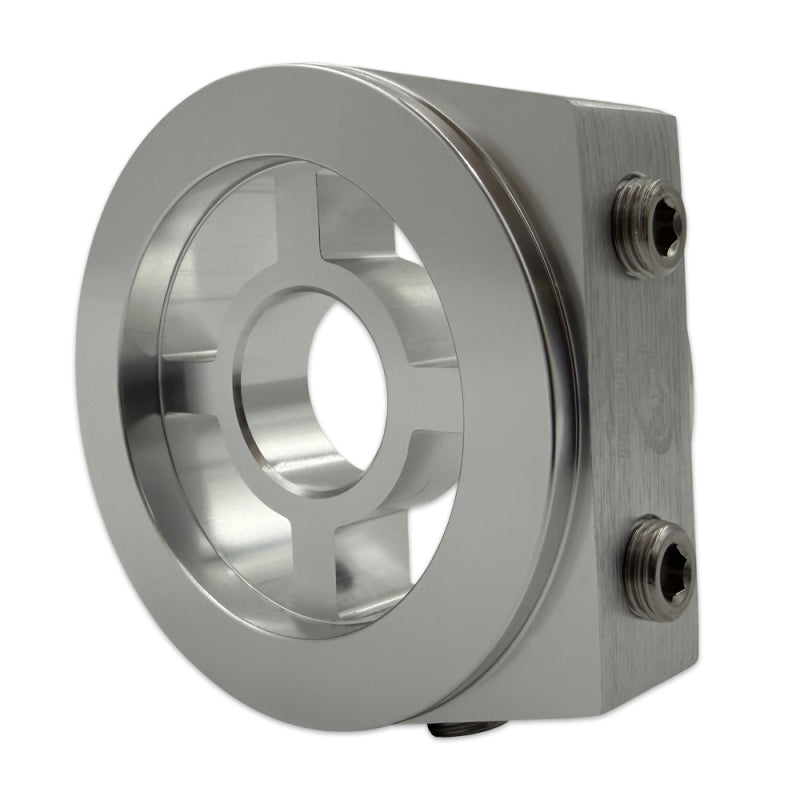 BLOX Racing Oil Filter Block Adapter Silver / For Oil Pressure / Oil Temperature - BXGA-00105-SI