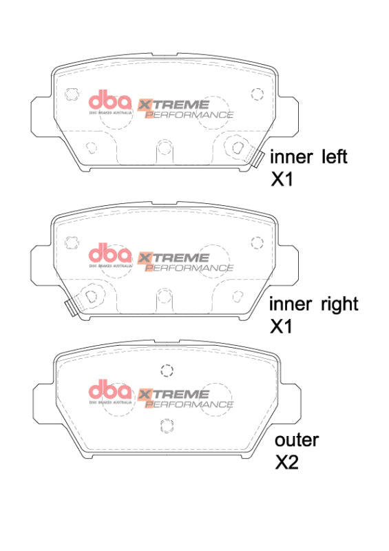 DBA 2017+ Mitsubishi Eclipse Cross XP Performance Rear Brake Pads - DB15254XP