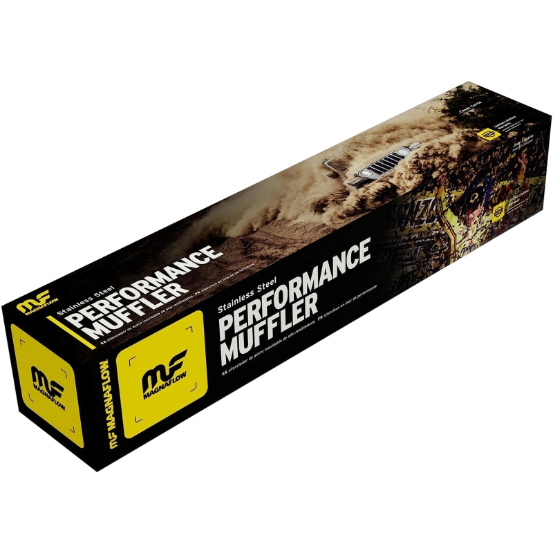 MagnaFlow Muffler Mag SS 4X4x14 2/2 2inch core - 14444