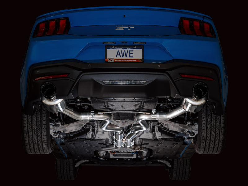 AWE Tuning 2024 Ford Mustang GT Fastback S650 RWD Touring Catback Exhaust w/ Dual Diamond Black Tips - 3015-33650