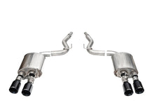 Load image into Gallery viewer, Corsa 24+ Ford Mustang Dark Horse 5.0L 3in Dual Rear Axle-Back w/Twin 4.5in Black PVD Straight Tip - 21268BLK