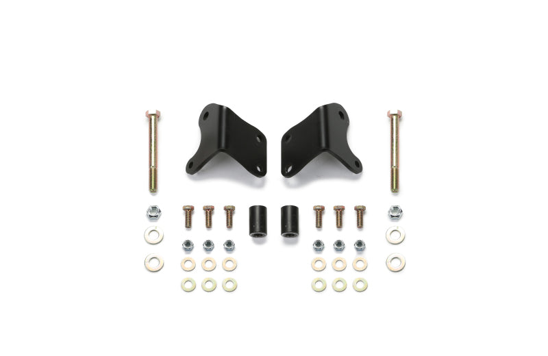 Fabtech 07-18 Jeep JK 4WD Front Lower Shock Mount Relocation Brackets - FTS24141