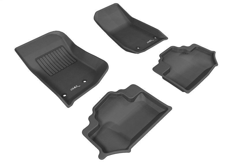 3D MAXpider 14-18 Jeep Wrangler JK 2-Door Kagu Black Full Set - L1JP01201509