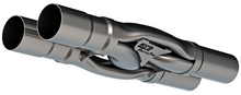 Load image into Gallery viewer, Borla SwitchFire X-pipe 2.5I.D.  INLETS 2.5in. O.D. OUTLETS Un-Notched - 60744